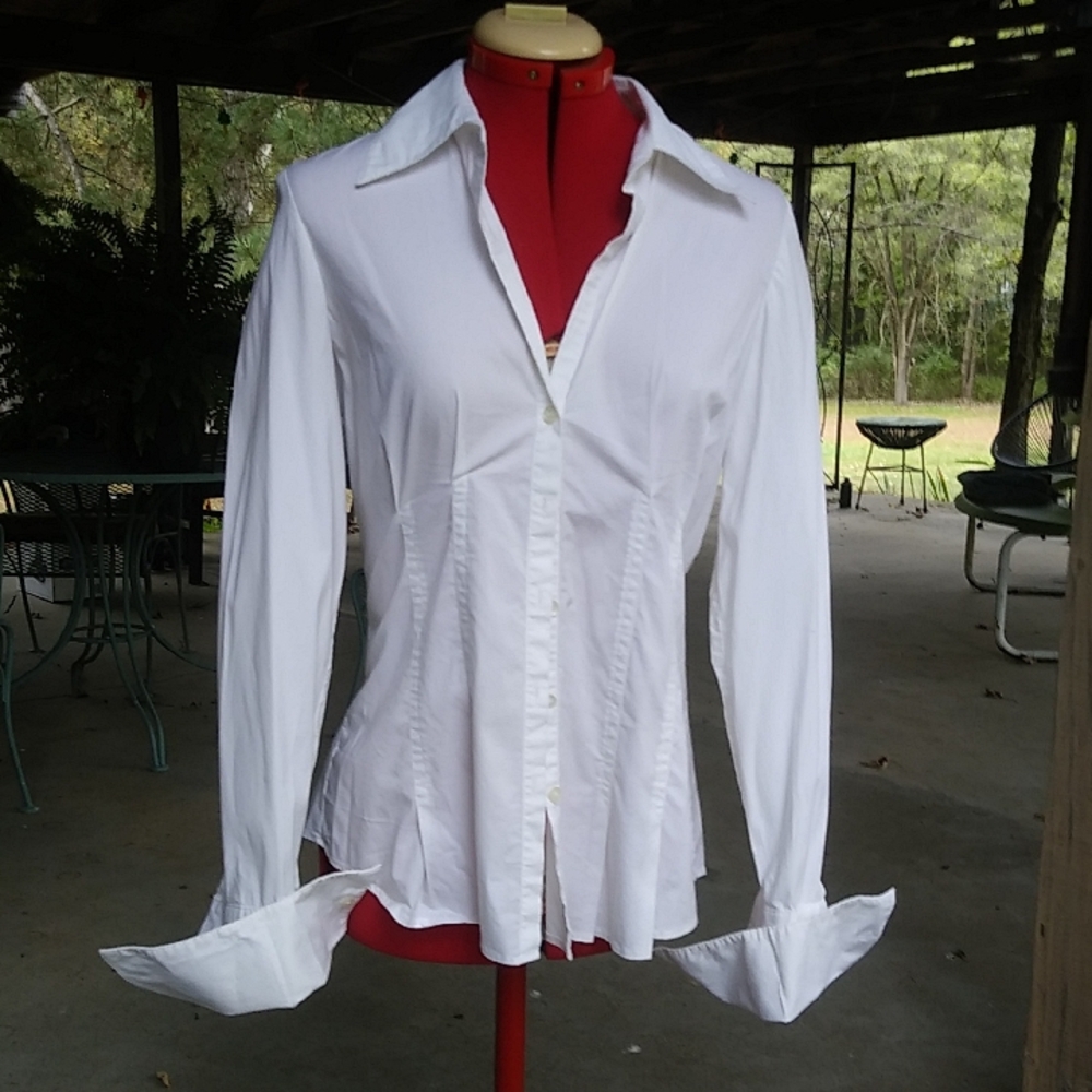 INC Fitted Cotton blend Stretch Shirt - Picture 5 of 8